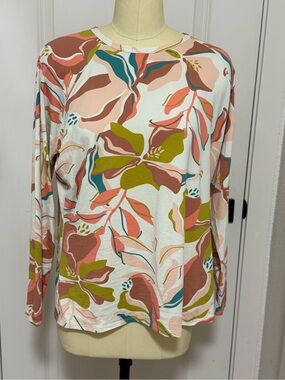XL Roxy Floral Print UPF 50+ Rashguard - Excellent Condition
